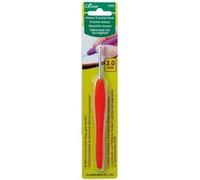 Clover Crochet Amour n°3 mm – manche ergonomique en élastomère – orange