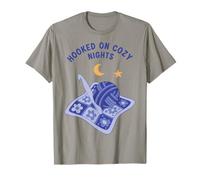 Crochet Amusant pour Les Amateurs de Crochet Hoked on Cozy Nights T-Shirt