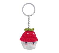 Crochet Animal Keychain for Women Handbag Charm Fashion Crochet Keychain Accessories Valentines Gifts Car Key Rings Bag Charm for Handbags