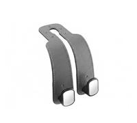 Crochet Appui-Tête de Voiture pour Renault Zoe II (2019-2025 2026), Support de Siège en Cuir Suédé, Double Crochet Stable et Anti-Vibration, Mains Libres, Design Robuste de Rangement Intérieur