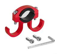 Crochet avant en alliage d'aluminium pour scooter électrique, support de sac de guidon réglable pour vélo, moto, poussette, accessoire de transport de bagages léger (rouge)