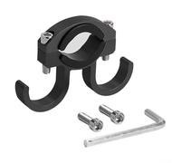 Crochet avant en alliage d'aluminium pour scooter électrique, support de sac de guidon réglable pour vélo, moto, poussette, accessoire de transport de bagages léger (noir)