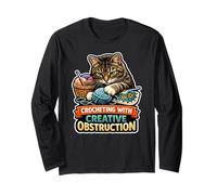 Crochet avec Creative Obstruction Cat Lover Manche Longue