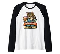 Crochet avec Creative Obstruction Cat Lover Manche Raglan