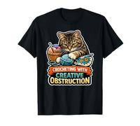 Crochet avec Creative Obstruction Cat Lover T-Shirt