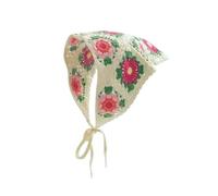Crochet Bandana Printemps et été doux mignon fait à la main | Crochet Triangle Creux Bandeau Serviette Femmes Littéraire Photo Écharpe De Cheveux(Color17)