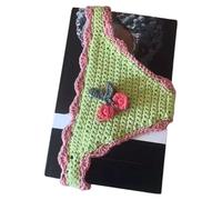 Crochet Bookmark - Lingerie Inspired Reading Tag for Study College Library Use | Cotton Yarn Handmade Fiber Clip Novelty Page Holder Accessory Home Dorm School Bookshop Gift Item Set