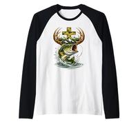 Crochet Camo Faith pour la Chasse et la pêche Christian Jesus Manche Raglan