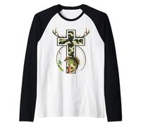 Crochet Camo Faith pour la Chasse et la pêche Christian Jesus Manche Raglan