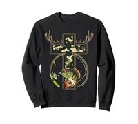 Crochet Camo Faith pour la Chasse et la pêche Christian Jesus Sweatshirt