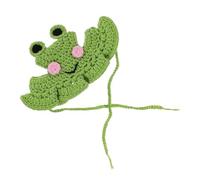 Crochet Cat - Handmade Pet Hat, Lightweight Novelty Frog Strawberry Costume