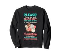 Crochet Chaque Weekend Drôle Femmes Crochet Sweatshirt
