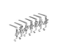 Crochet chemin??e en m??tal, 7 conceptions vacances, pour bas no?l, Base s??curis??e glissement, d??coration murale e Silver