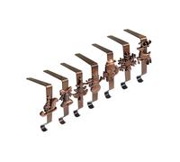 Crochet chemin??e en m??tal, 7 conceptions vacances, pour bas no?l, Base s??curis??e glissement, d??coration murale e Red Ancient