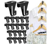 Crochet connecteur pour crochet de vêtements -20pcs clip extension de cintre de vêtements, crochet d'alimentation pour vêtements Hinger Estainer Hook and Home