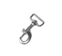 Crochet Connecteur Sangle Mousqueton Verrou Pivotant INOX 316 Accroche Rapide pour Sangle et Harnais de Chien Adapté aux Promenades Canines, 80mm Diamètre Intérieur De L Anneau 29mm