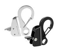 Crochet Coulissant - Système D'ancrage Sans Nœuds, Clip À Dégagement Rapide Réglable En Acier Inoxydable, Clip D'ancrage Sans Nœuds À Dégagement Rapide | Attache Sécurisée Pour La Pêche, La Navigation