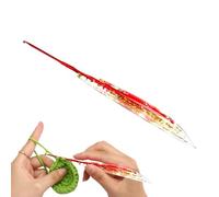 Crochet - Crochet Ergonomique Avec Poignée En Résine Florale | Outil De Tricot Antidérapant Fournitures Artisanales Pour Débutants Femmes Adultes Foulards Poupées Couvertures Pulls Chapeaux