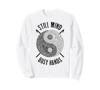 Crochet Crochet Funny Still Mind Busy Hands Yin Yang Zen Sweatshirt