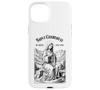 Crochet Crochet Patron Saint Charlotte Artisanat Artisanat Coque pour iPhone 15 Plus