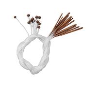 Crochet Crochets, 12pcs Afghan Crochet Crochets Tunisian Bamboo Tricotles avec câble en plastique et perles de 3 mm à 10 mm aiguille en bambou pour les débutants des marqueurs de