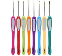 Crochet Crochets Set, 8 Pcs Poignée Colorée Crochets En Aluminium Crochet Pull Tissage Outils 1mm 1.25mm 1.5mm 1.75mm 2mm 2.25mm 2.5mm 2.75mm