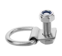 Crochet d’attelage galvanisé en fer argenté pour camion et remorque | 1 ensemble avec vis et boulons, forte capacité de charge, usage polyvalent, pour transport et remorquage sécurisé
