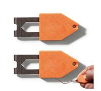 Crochet d'ancrage de Corde, Outil Crochet d'ancrage Ligne de Craie Portable, Conception D'opération À Une Main, Fixation Instantanée, Rapide Et Facile, pour Le Marquage des Cloisons Sèches Menui 2pcs