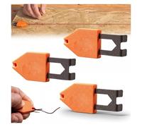 Crochet d'ancrage de corde, outil de crochet d'ancrage de ligne de craie portable avec conception d'opération à une main, fixation instantanée rapide et facile(3pcs)