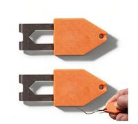 Crochet d'ancrage de corde, outil de crochet d'ancrage de ligne de craie portable avec conception d'opération à une main, fixation instantanée rapide et facile(2pcs)