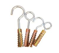 Crochet d'ancrage for cloisons sèches, robuste, avec crochet, vis d'expansion en métal for suspendre des accessoires de quincaillerie de bricolage à domicile, ancre murale creuse(M8-Hook,2 Set)