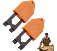 Crochet d'ancrage pour corde,outil portable pour cordeau à tracer,conception à utilisation d'une seule main,outil de menuiserie pour projets de rénovation nécessitant des tracés rectilignes (2Pièce)