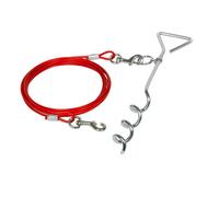Crochet d'attache avec cable Duvoplus Rouge 13x4x48 cm