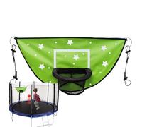Crochet de Basket-Ball Trampoline - Jeu de la Cour, Jump Trainer | Jeu de buts de Balle de Basket-Ball, Planche d'esclavage de sécurité Flexible pour Les activités Sportives Amusantes pour Les