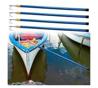 Crochet de bateau télescopique - Tige d'amarrage réglable de 13/16/19 pieds for la récupération de yachts/navires et de marchandises(Blue,6mx4Pack)