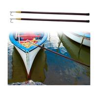 Crochet de bateau télescopique - Tige d'amarrage réglable de 13/16/19 pieds for la récupération de yachts/navires et de marchandises(Brown,6mx2Pack)