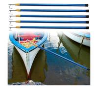 Crochet de bateau télescopique - Tige de quai réglable de 13/16/19 pieds for la récupération de cargaisons de yachts, de navires et de camions(Blue,6mx5Pack)