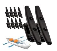 Crochet de bateaux, pinces d'amarrage de quai de bateau, crochet mural léger de 4 pouces pour amarrage de bateaux, canoës, pontons, yachts, kayak, enduit de fonte