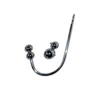 Crochet de Bondage avec Double Boule Anale Acier