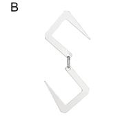 Crochet De Camping En Cuir En Forme De S, Crochet De Finition Pour Ustensiles De Cuisine, Pot, Poêle, Support De Lampe, Support De Rangement, 1 Pièce