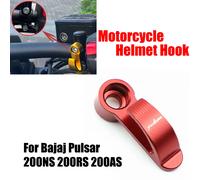 Crochet de casque de moto pour Bajaj Pulsar, support unique, cintre de sac à bagages, accessoires CNC, 200NS, 200RS, 200AS, 200 RS, NS, AS red