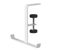 Crochet de casque sous le bureau - Support universel à clipser pour écouteurs, sacs, casques de jeu | Bras rotatif à hauteur réglable, câbles de rangement de bureau, écouteurs, sacs à dos, support