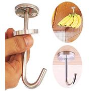 Crochet de cintre One Banana Banana Banana Organiseur (en acier inoxydable) sous armoire Crochet Rack pour bol Panier support Bananas ou articles de cuisine Exceptionnelles.