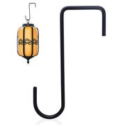 Crochet de clôture - 15,3 x 6 x 4,3 cm - Crochet de terrasse robuste en acier - À propos du crochet pour - Support de balustrade de terrasse, support de clôture noir, suspension d'extérieur