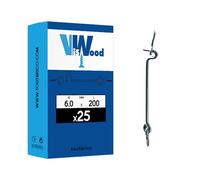 Crochet de contrevent zingué - Ø 6 mm - 200 mm - Viswood