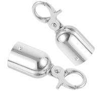 Crochet de Cordon pour Garde-corps, Butée D’extrémité en Alliage D’aluminium, 2 Pièces
