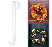 Crochet de couronne transparent anti-rayures pour décoration de porte d'entrée pour Pâques, Halloween, Noël, panneau de bienvenue pour décoration intérieure et extérieure, cintres fins pour la maison