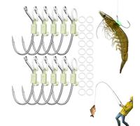 Crochet De Crevettes Vivantes - Ensemble De Porte-appâts Lumineux | Crochets De Pêche Baitholder En Acier En Acier En Carbone | Crochets D'aide À La Pêche Pour Transporter Des Leurres De Crevettes, Éq