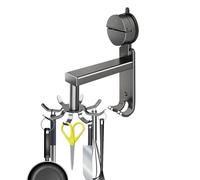 Crochet de cuisine rotatif - Rack en aluminium d'espace à 360 degrés avec support multi-griffe stable, support de stockage lourd, organisateur durable | Armoire murale utilitaire crochets pots pans us