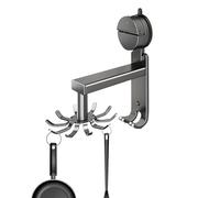 Crochet de cuisine rotatif - Rack en aluminium d'espace à 360 degrés avec support multi-griffe stable, support de stockage lourd, organisateur durable | Armoire murale utilitaire crochets pots pans us